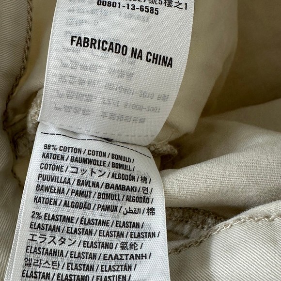 Abercrombie and Fitch Light Khaki Sand Skinny Pants Size 0 - Picture 6 of 6